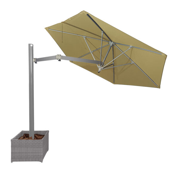 Ombrelone Lateral Suny Sextavado Base Cachepô